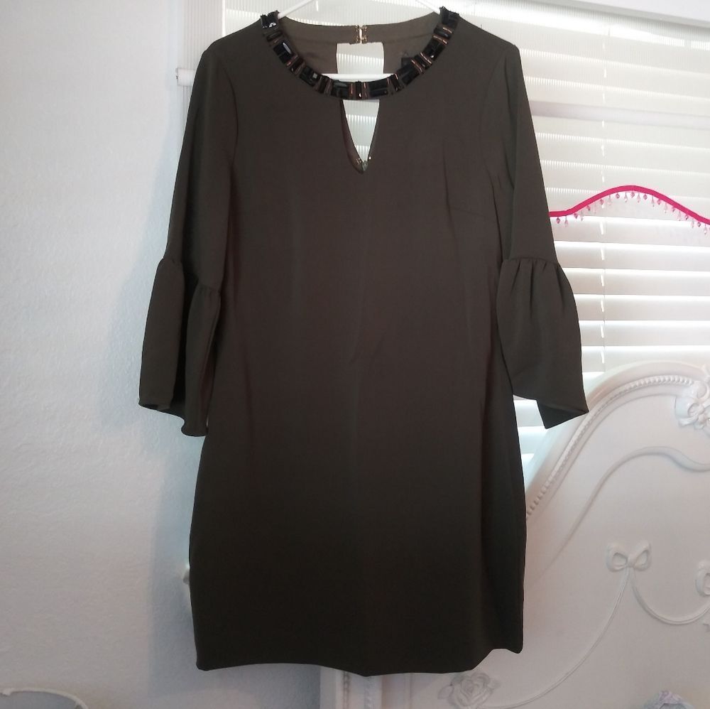 Cynthia Steffe Olive Green Dress